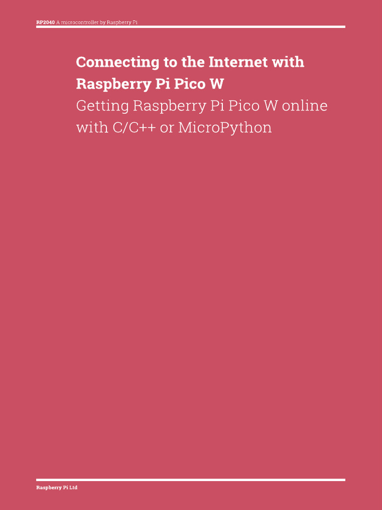 Connecting To The Internet With Pico W | PDF | Raspberry Pi | Computer ...