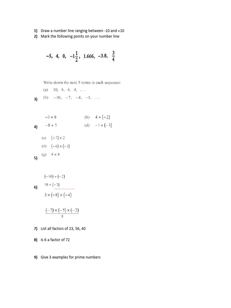 Math Exercises for Students | PDF | Art | Computers