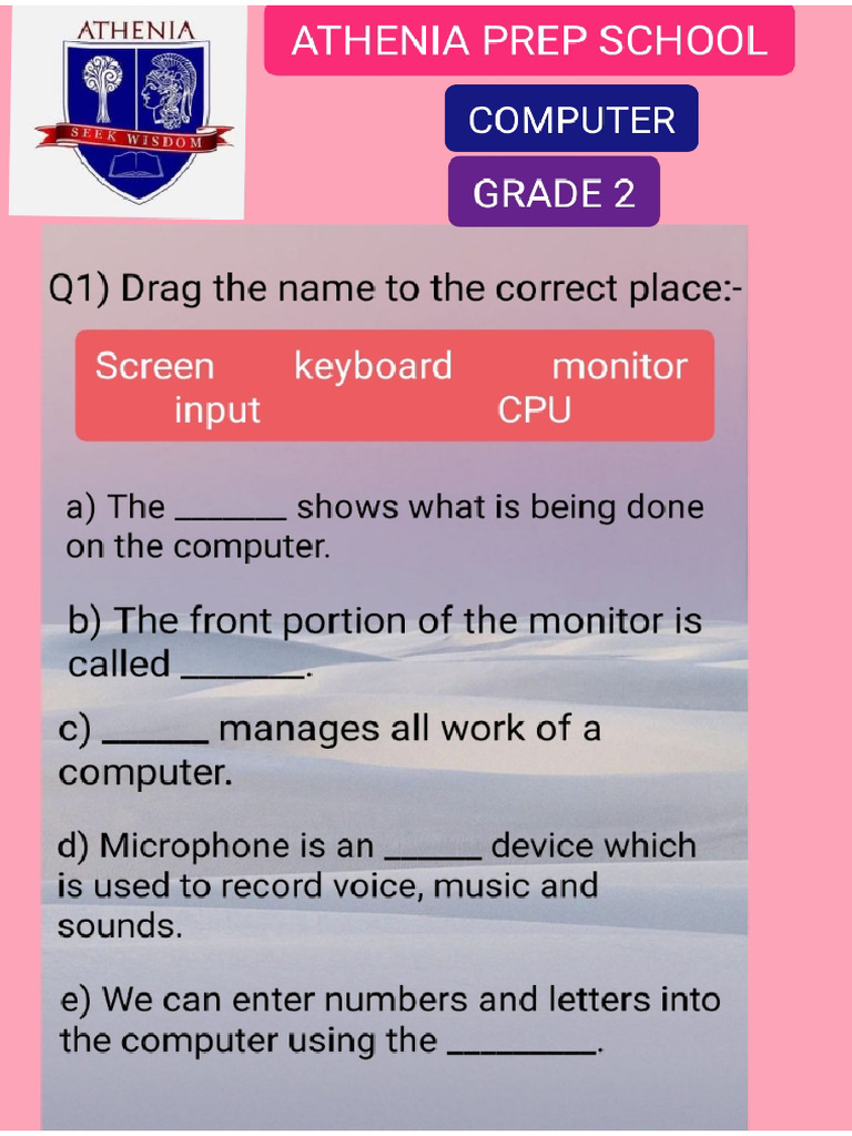 1628154579computer Assignment Grade 2 | PDF