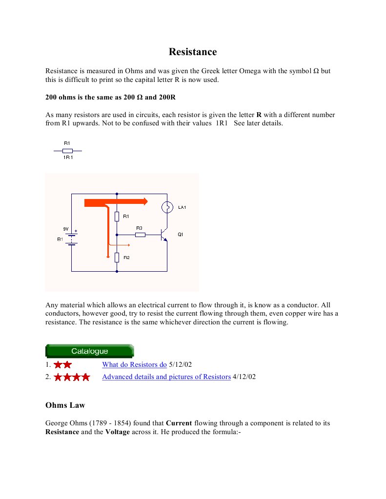 Resistance Capacitor Resistor