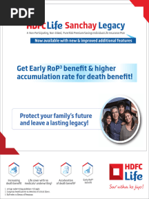 HDFC Life Sanchay Legacy Brochure