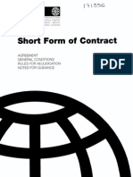 Short Form of Contract