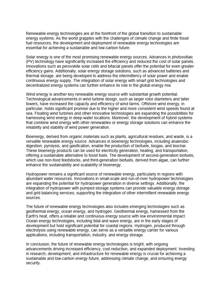 Why the Future of Renewable Energy Hinges on Five Transformative Innovations