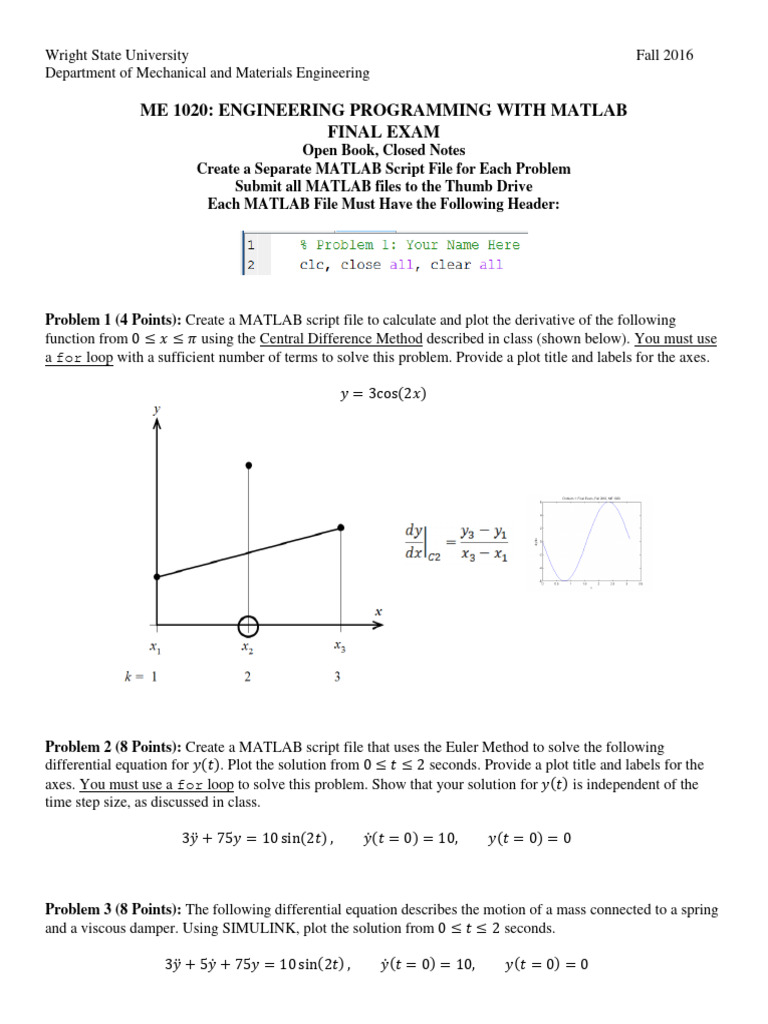 Matlab 5 | PDF | Differential Equations | Matlab