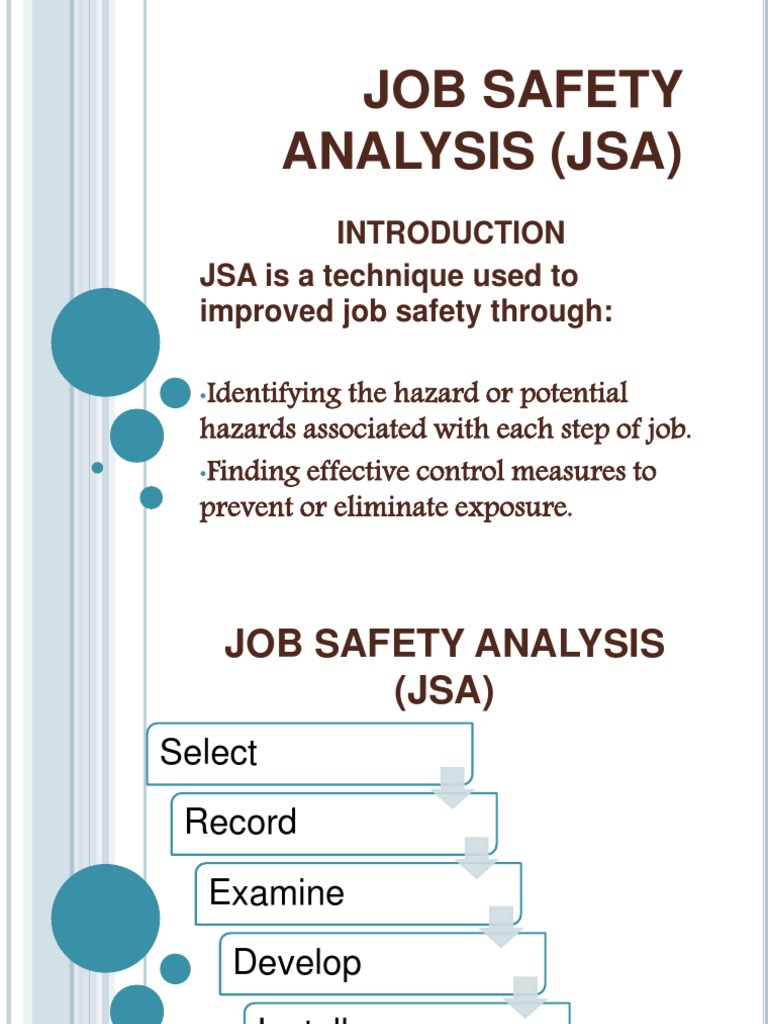 Job Safety Analysis (Jsa) Concrete Occupational Safety And Health