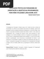 Aplicação Prática do Paradigma de Orientação a Objetos na Programação para Web Utilizando Linguagem Java