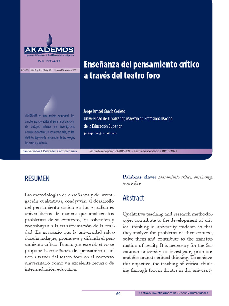 Enseñanza Del Pensamiento Crítico | PDF | Pensamiento | Aprendizaje