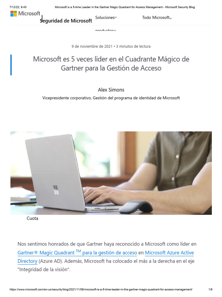 Microsoft Is A 5Time Leader in The Gartner Magic Quadrant For Access
