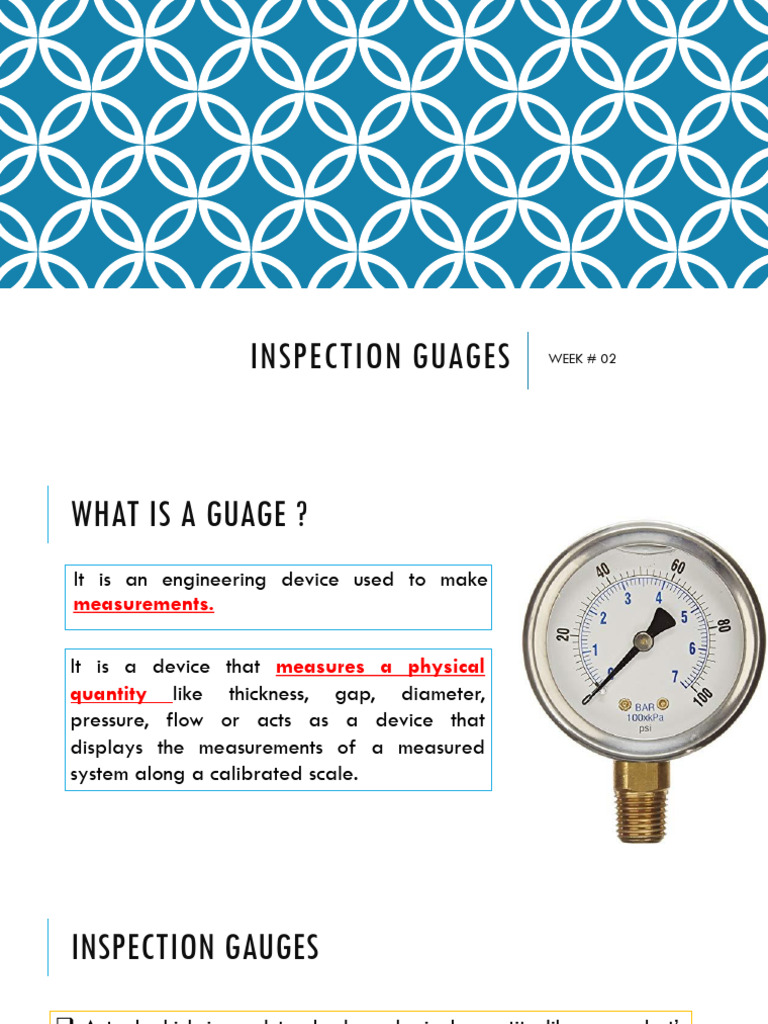 Types of Inspection Gauges Explained | PDF | Metrology
