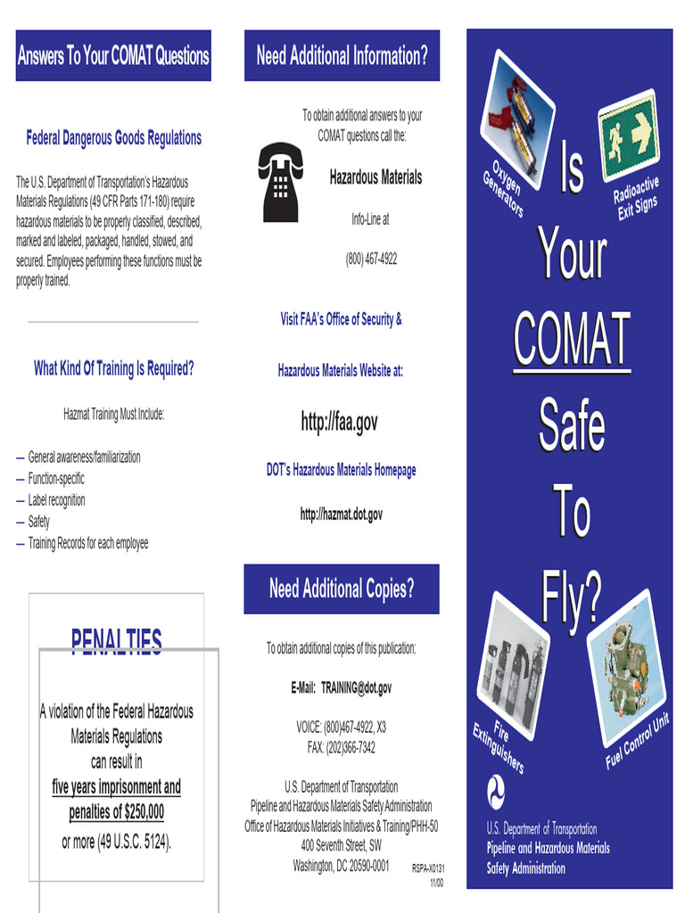 COMAT | PDF | Dangerous Goods | Waste