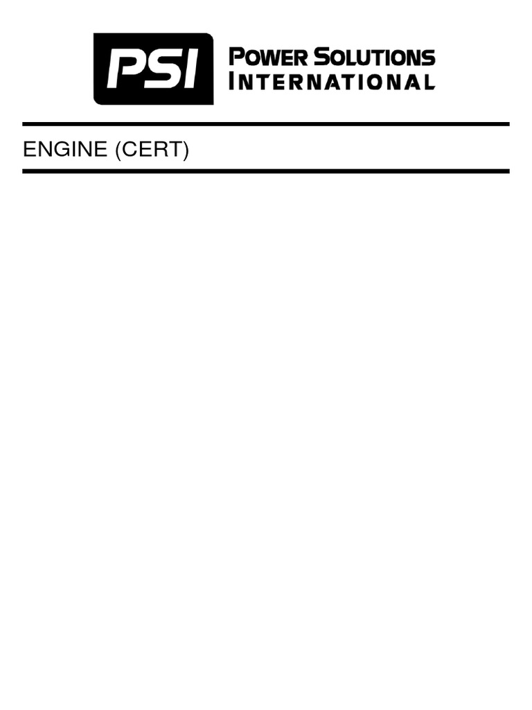 PSI 2.4L Engine Parts Manual | PDF | Screw | Belt (Mechanical)