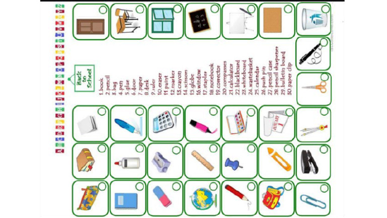 Classroom Objects | PDF
