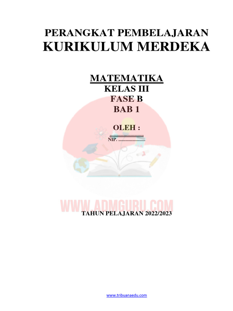 Modul Ajar Matematika Kelas 3 SD Fase B | PDF