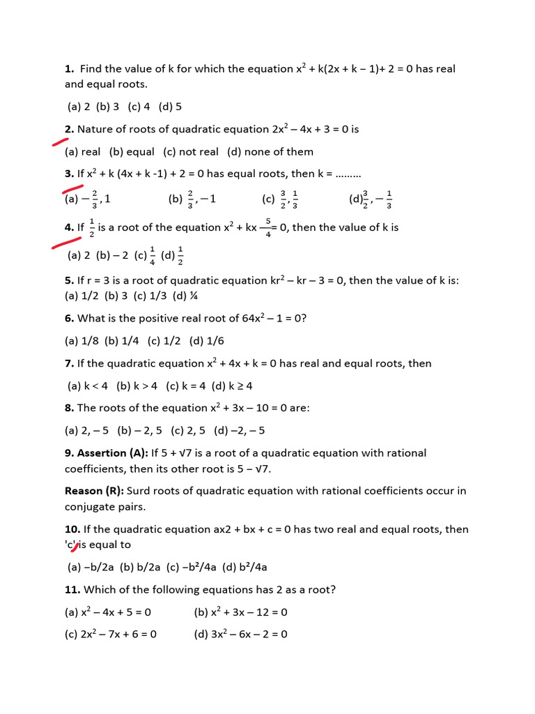 Quadratic Equation Assignment | PDF | Mathematical Analysis | Numerical ...