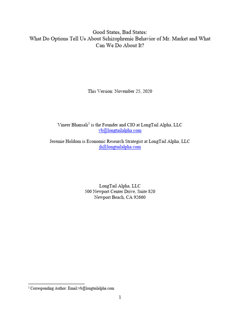 Good-States-Bad-States-Final-v2 BHANSALI NOV2020 | PDF | Volatility ...
