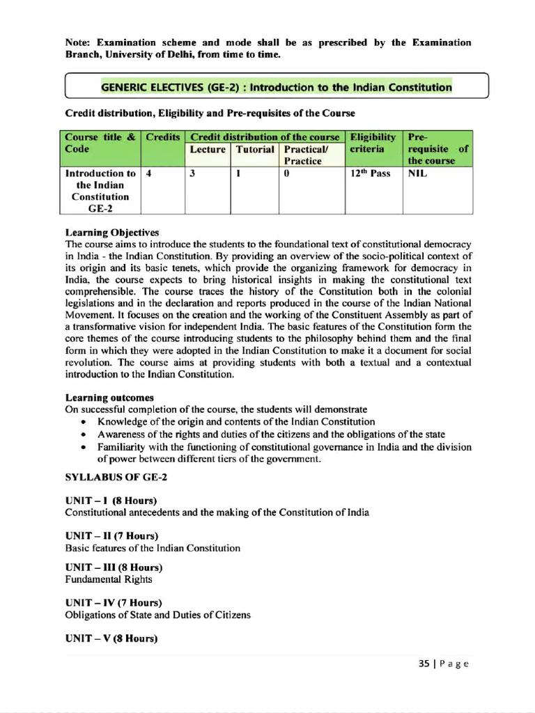 Ge Political Science Syllabus Pdf