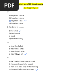 Alcpt Form 108 Listening Only