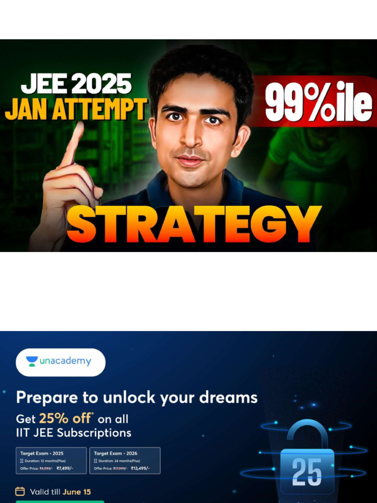 Jee 2025 jan attempt 99 ile strategy pdf derivative chemistry