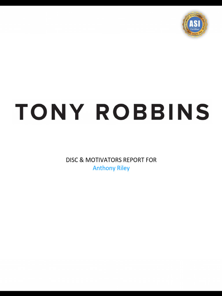 Riley - Anthony - DISC - and - Motivators 2 | PDF | Cronbach's Alpha ...