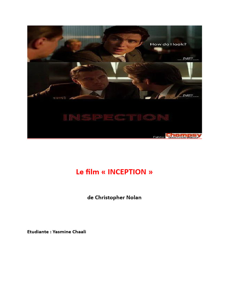 Analyse du film Inception de Nolan | PDF