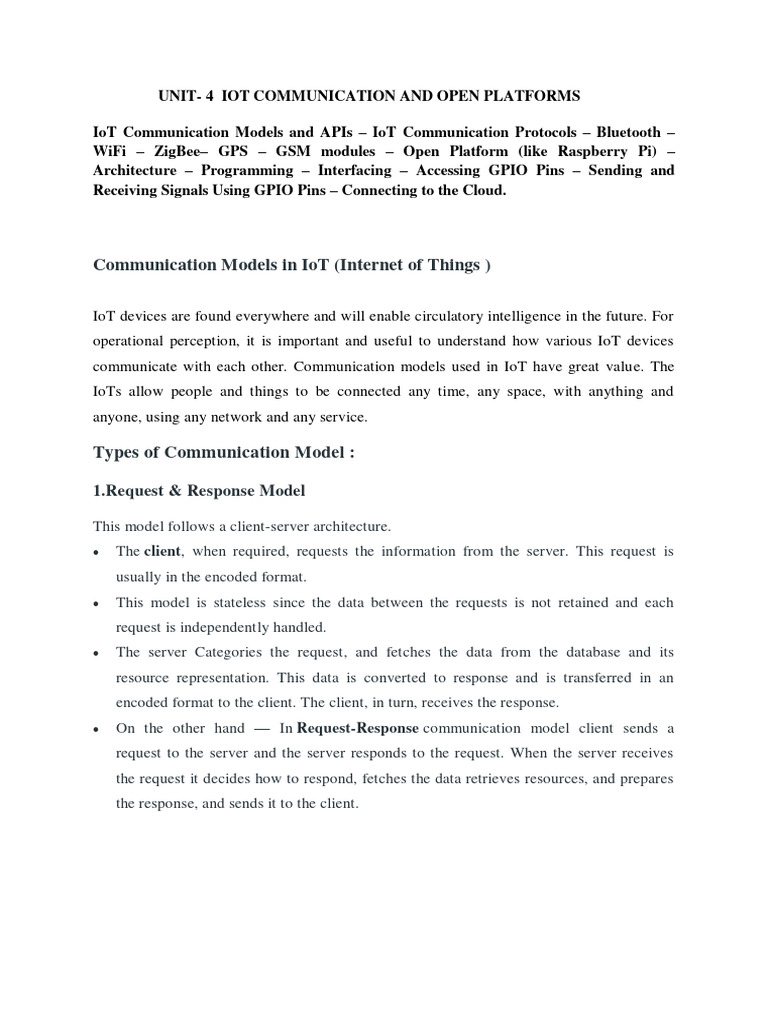 ES Unit 4 & 5 Notes | PDF | Wi Fi | Computer Network