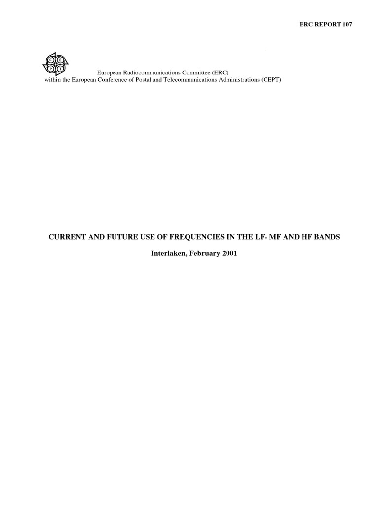 MF HF Usage | PDF | Radio Spectrum | High Frequency