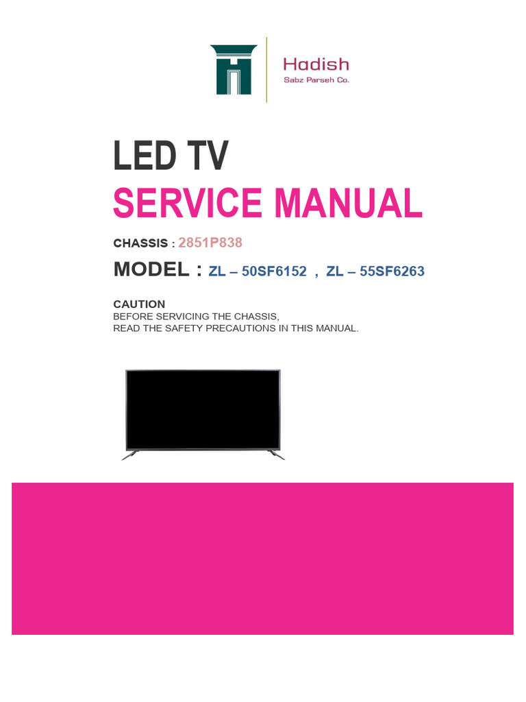 Led TV: Service Manual | PDF | Printed Circuit Board | Soldering