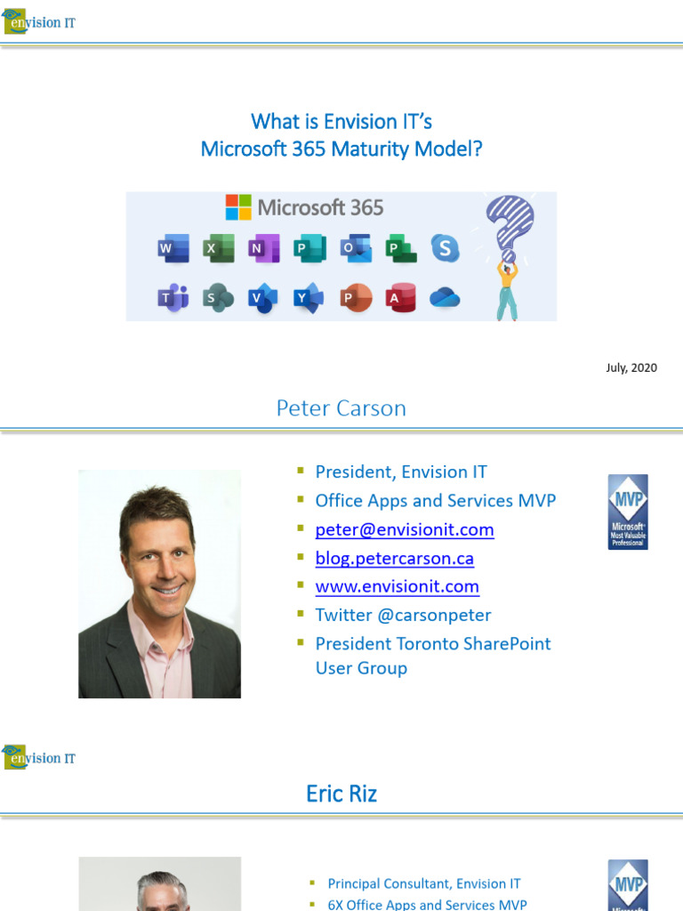 Microsoft 365 Maturity Guide | PDF | Share Point | Microsoft Outlook
