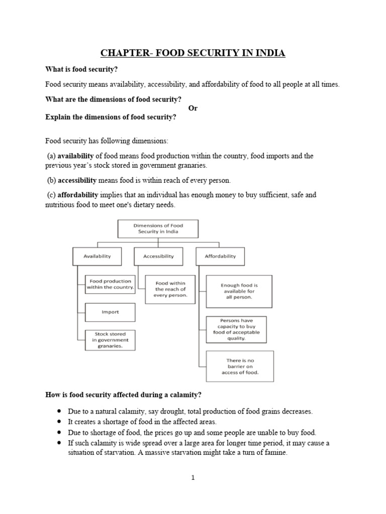Food Security Pdf Economies Poverty
