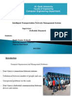 Al-Quds University Computer Engineering Department: Intelligent Transportation Network Management System