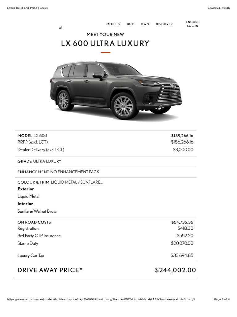Build And Price Lexusnull