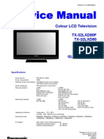 Panasonic Lcd f TX-32lxd80 Glp23 Sm