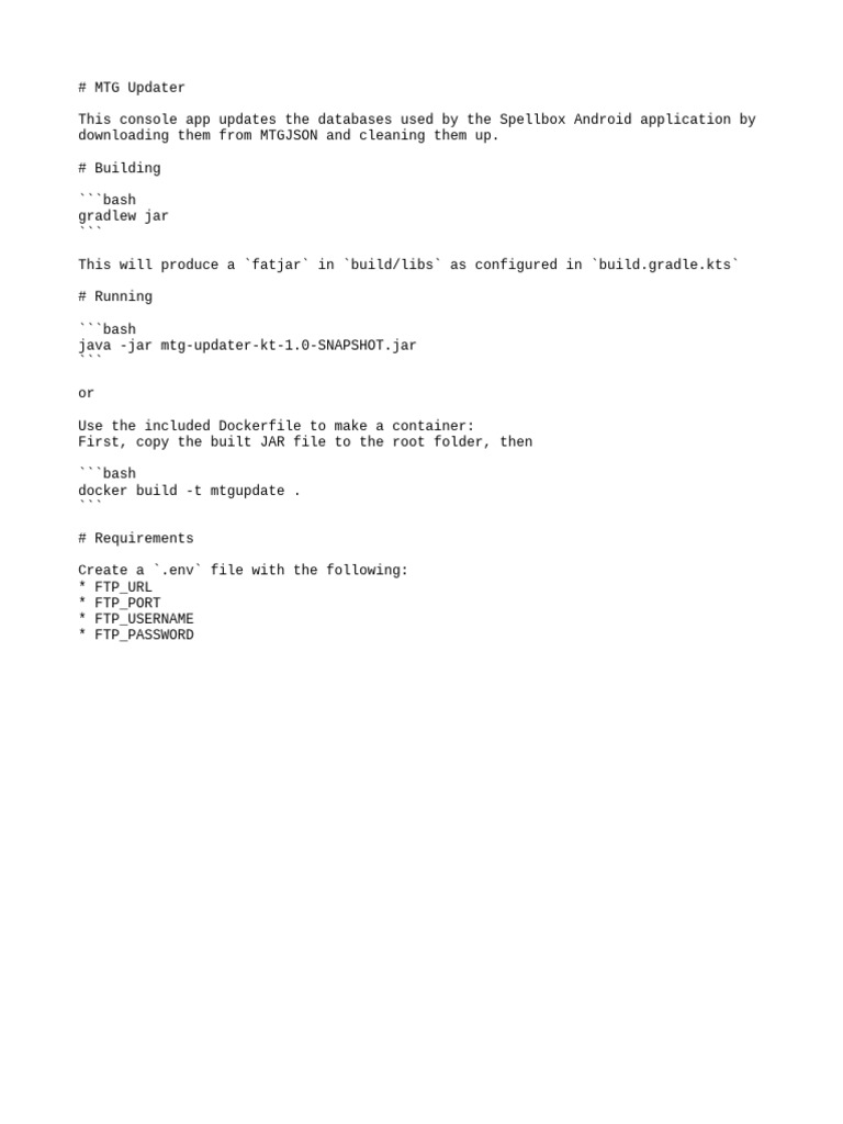 MTG Parser Notes | PDF | Technology & Engineering