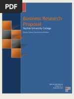 Business Research Proposal - Talha Hussain Manzoor (6672)