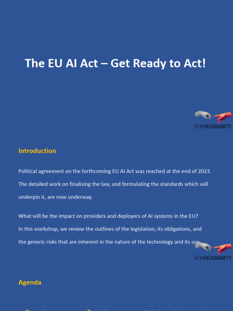 Understanding the EU AI Act Compliance | PDF | Artificial Intelligence ...