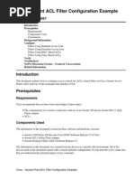 Access Point ACL Filter Configuration Example: Document ID: 68097