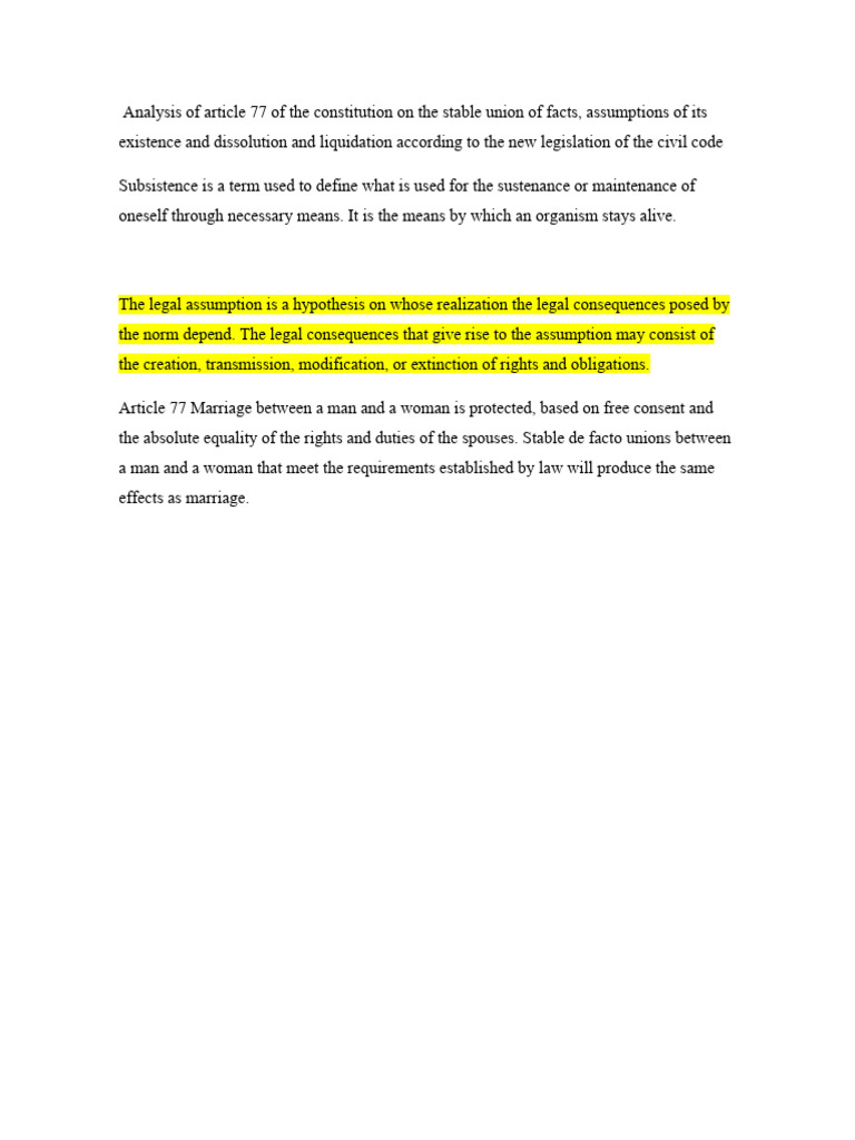 Article 77: Stable Unions and Legal Implications | PDF | Homosexuality ...