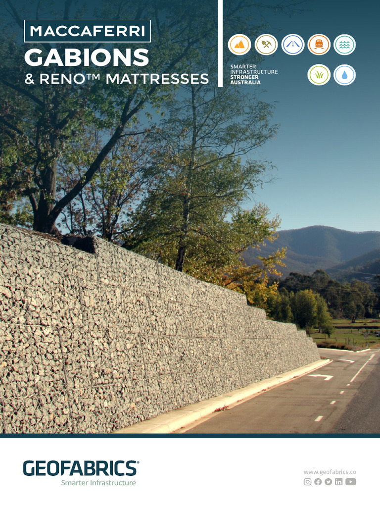 Maccaferri Gabions & Reno Mattresses | PDF | Earth Sciences | Civil ...