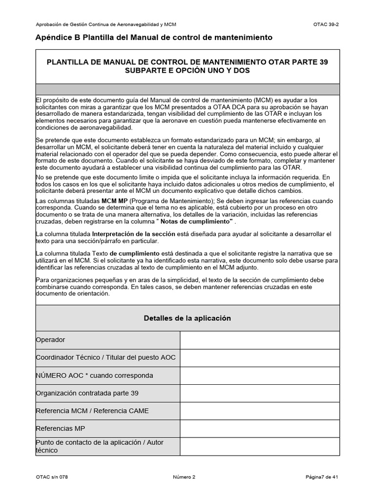 Aprobación de MCM en Aeronavegabilidad | PDF | Aviación
