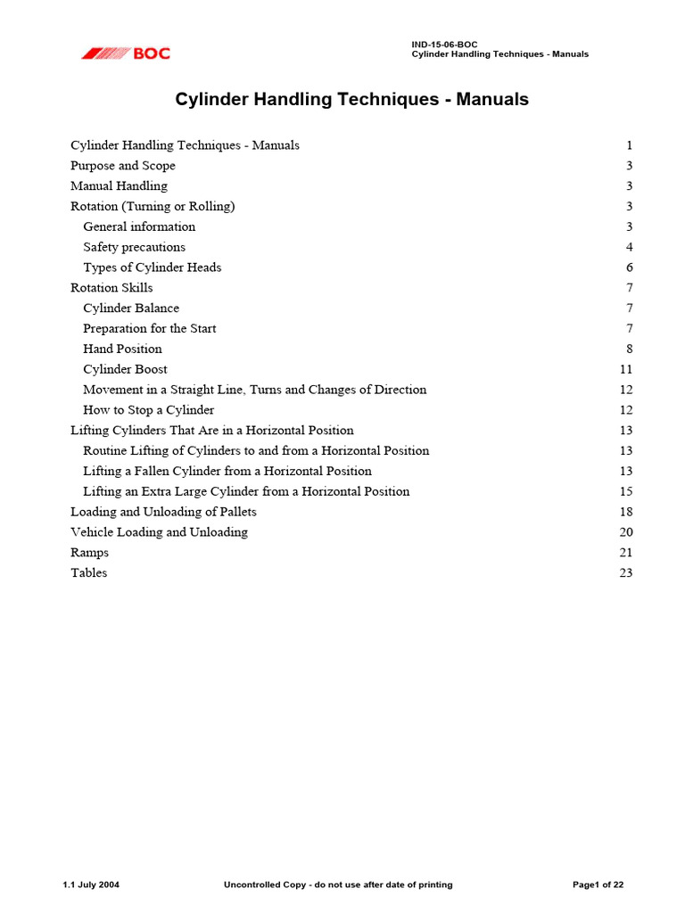 Safe Cylinder Handling Techniques Guide | PDF | Forklift | Pallet