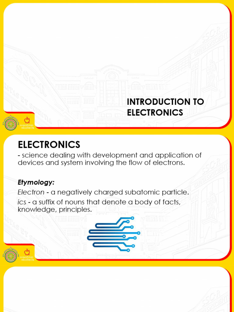 Lecture 1 - Introduction To Electronics | PDF | Semiconductors | Doping ...