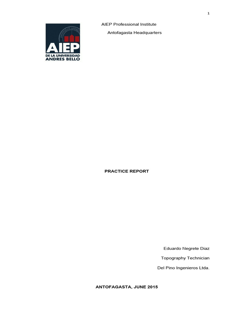 AIEP Professional Practice Report | PDF | Engineering | Knowledge
