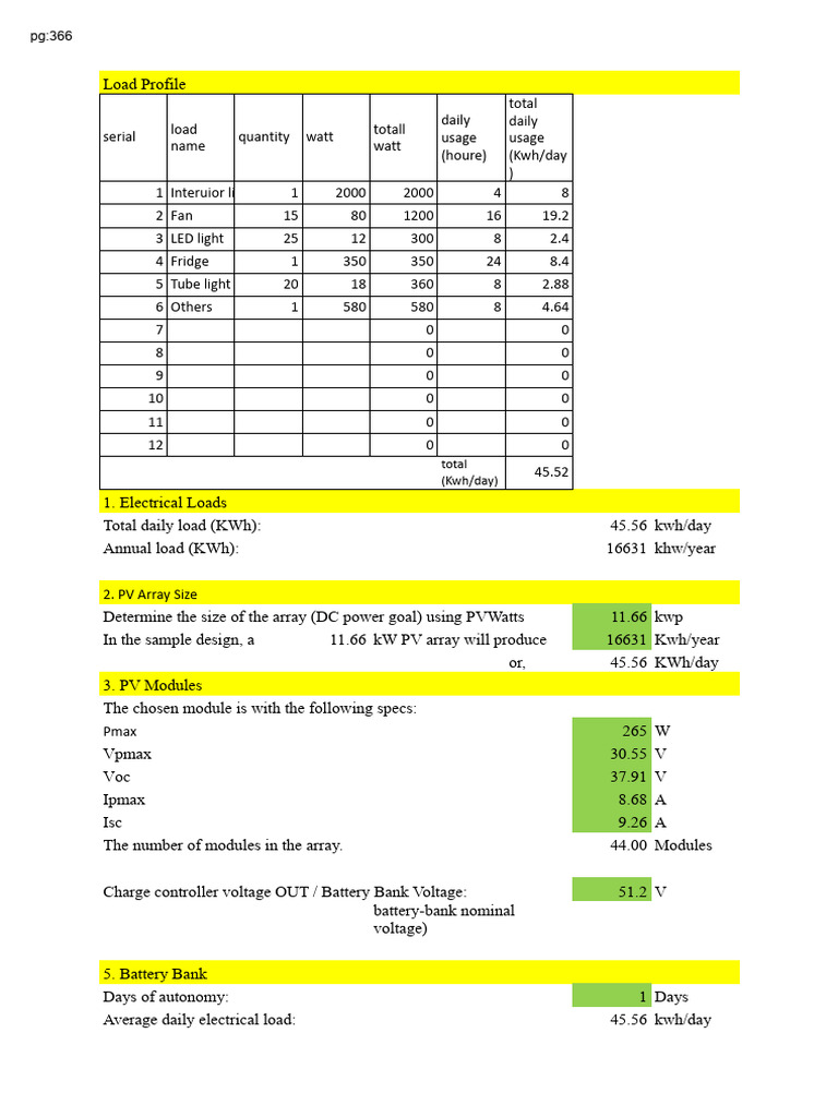 Solar Battery Selection and Backup Design | PDF | Solar Panel ...