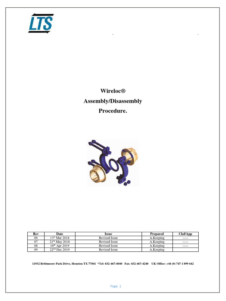 Wireloc Assembly-Disassembly Procedure - Issue 09 | PDF | Corrosion ...