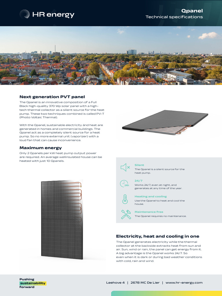 Qpanel: Innovative PVT Energy Solution | PDF | Sustainable Technologies ...