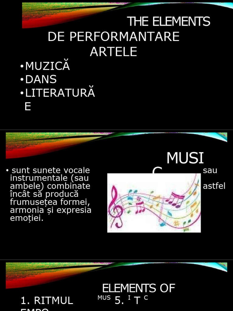 Elementele Artelor Spectacolului | PDF