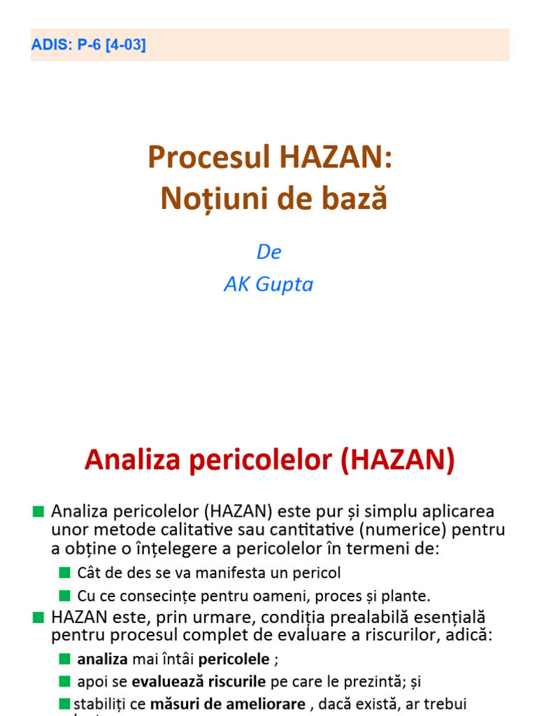 Procesul HAZAN | PDF