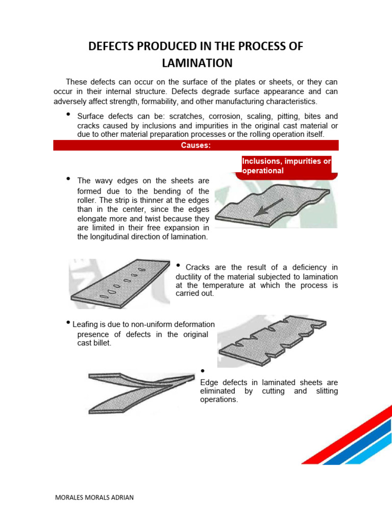 Lamination Defects in Steel Processing | PDF | Rolling (Metalworking ...