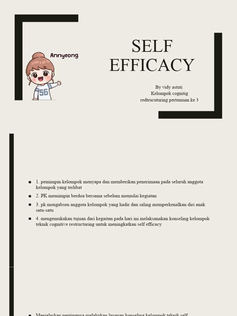 Materi Self Efficacy | PDF | Sains & Matematika