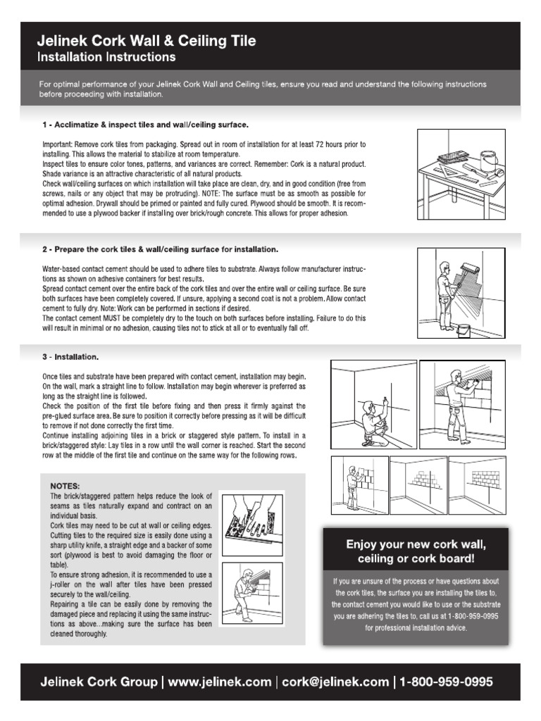 Photo inspiration: Gallery Detail: Jelinek Cork Wall Tiles Install Instructions Print